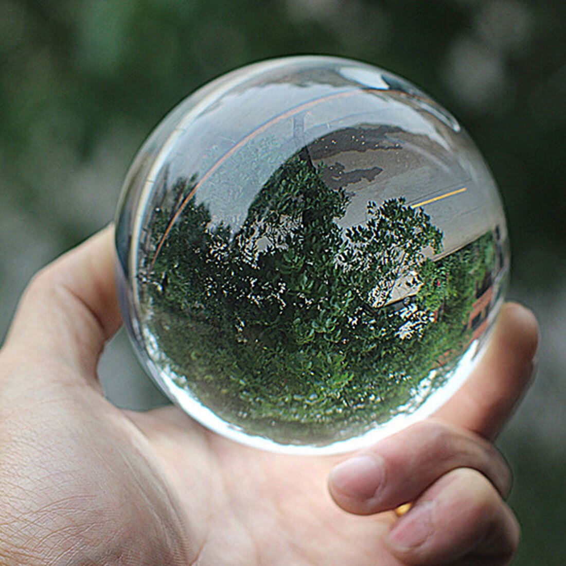 Krystalkugle sfære fotografering lensball baggrundsindretning smuk glas krystalklar linsekugle