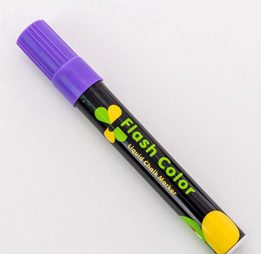 24 teile/los Fluoreszierende Platte Textmarker Stift Kreide Marker Stifte Glas Licht Tafel Malerei Kunst Marker Stift Schule Liefert: zi