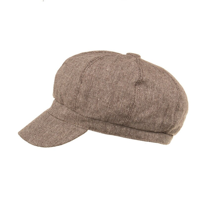 SILOQIN Women's Cap Style Cotton Cloth Newsboy Caps Mujer Gorras Planas Simple Octagonal Hat Brands Sombrero Flat Cap