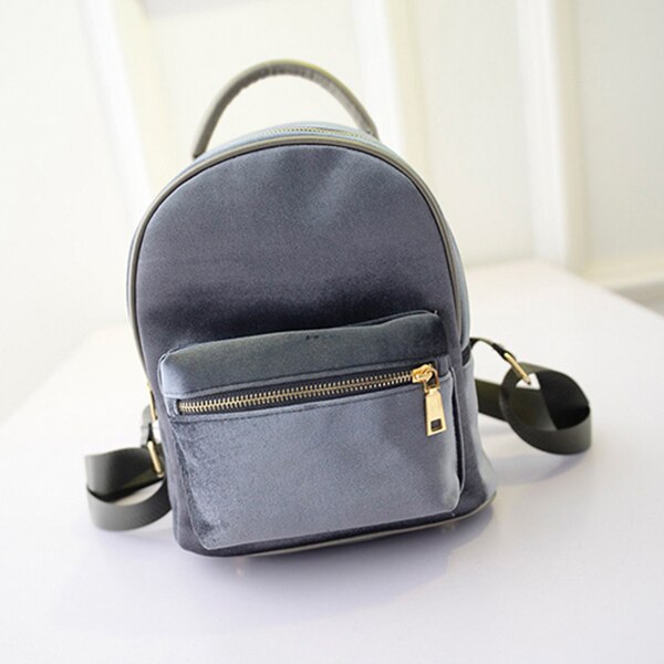 Zeepsop Kleine Vrouwen Rugzakken Voor Tienermeisjes Mochila Feminina Vintage Mini Rugzak Vrouwen Rugzak Voor School Solid: Gray / big