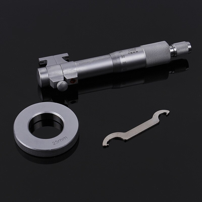 Micrómetro interior de 0,01mm, herramienta de medición de tornillo de trinquete de carburo métrico, 5-30mm 25-50-75-100-125-150-175-200mm