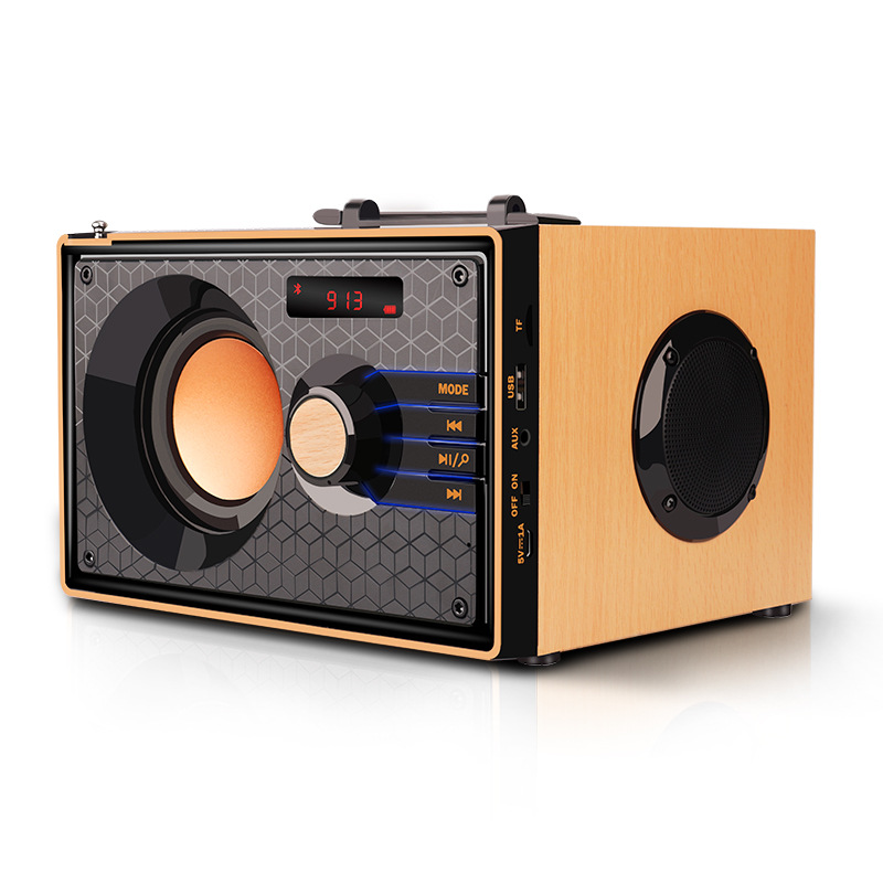 A200 Mini Computer Draadloze Houten Bluetooth Speaker Outdoor Subwoofer Card Audio