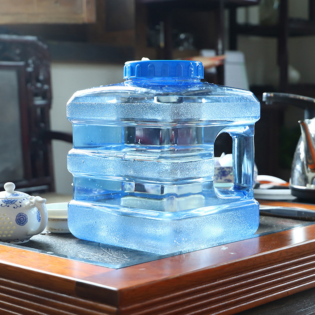 5L Draagbare Outdoor Drinken Emmer Handheld Auto Water Container Pc Milieuvriendelijke Water Tank Container Met Kraan Koken Picknick