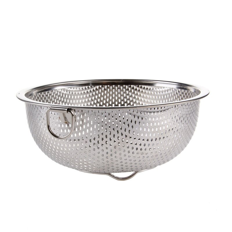 Stainless Steel Kitchen Hole Dense Mesh Sifter Colander Strainer Sieve Baskets A0NC