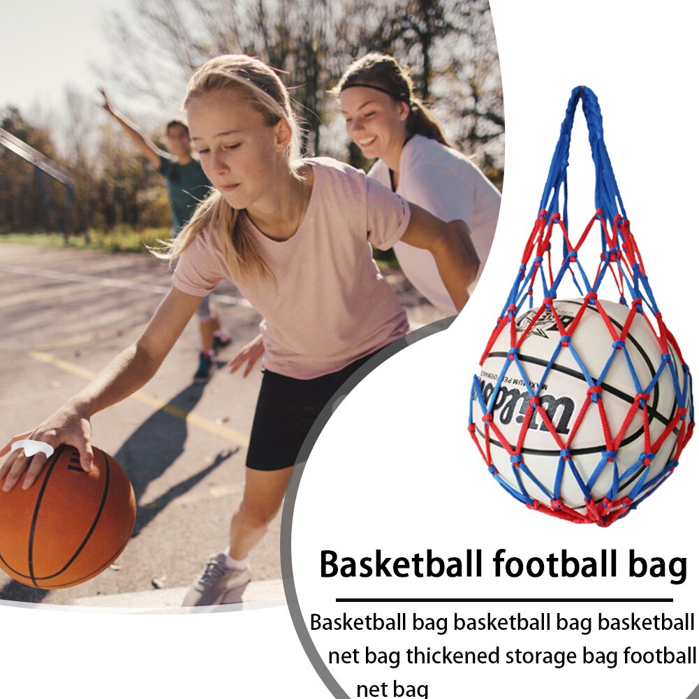1 Pack Voetbal Netje Nylon Opbergtas Enkele Bal Carry Draagbare Apparatuur Outdoor Sport Voetbal Basketbal Volleybal Tas