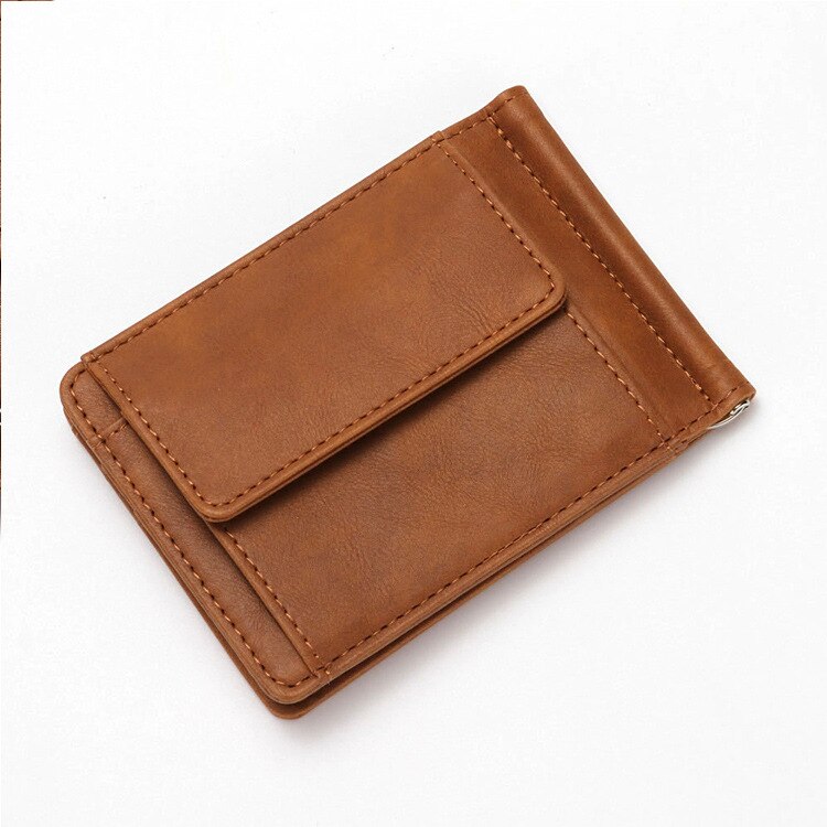 Eenvoudige Portemonnee Korte Portemonnee Business Mode Mannen Portemonnee Creatieve Patroon Card Case Gesp Sleutel Case Portemonnee