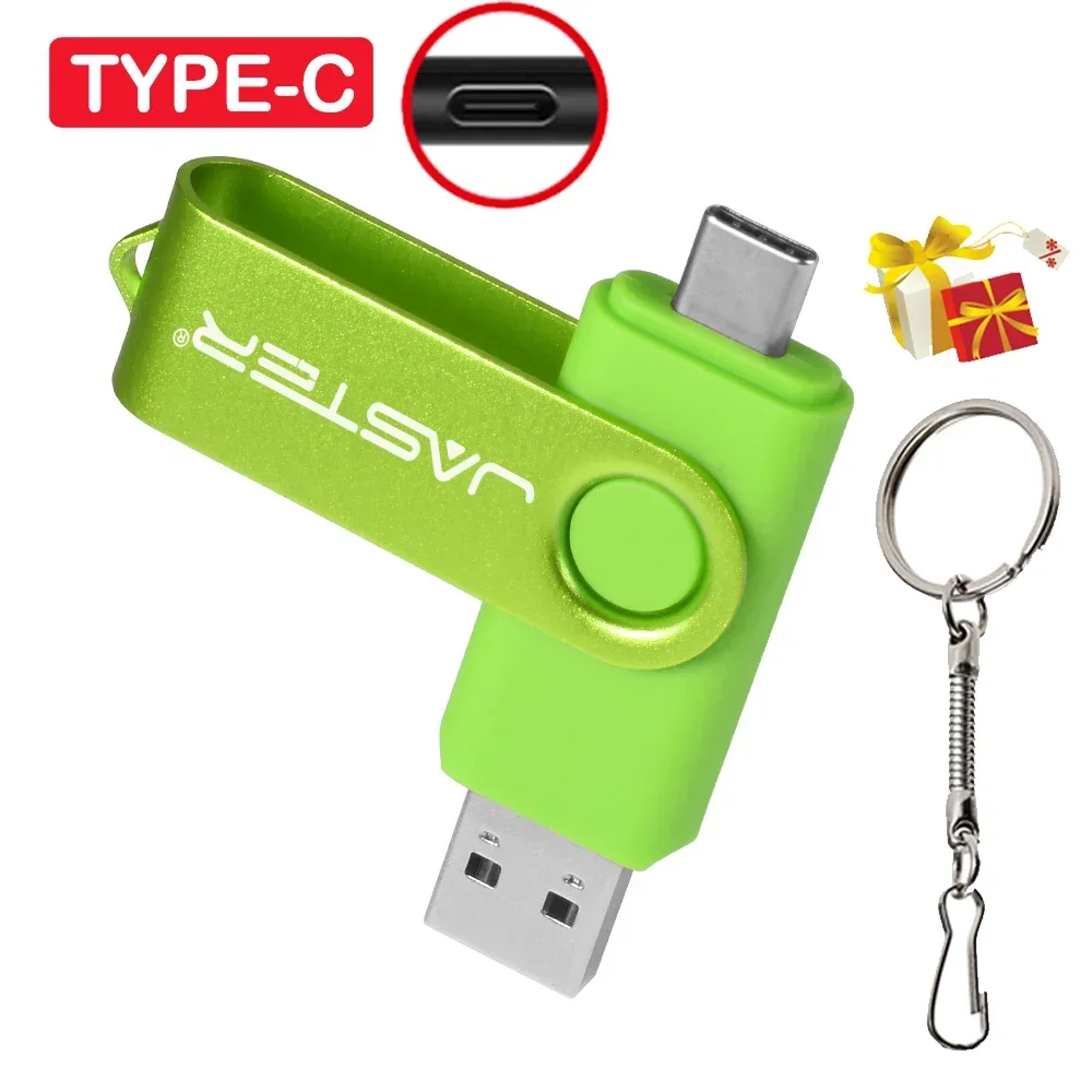 Pendrive USB TYPE-C 128MB (nie GB) Prawdziwa pojemność Pen Drive 64GB Bezpłatny brelok do kluczy Pamięć USB Prezent Czerwony U Dysk Niebieski 1G 2G 4G 8G: WHITE / 128 m