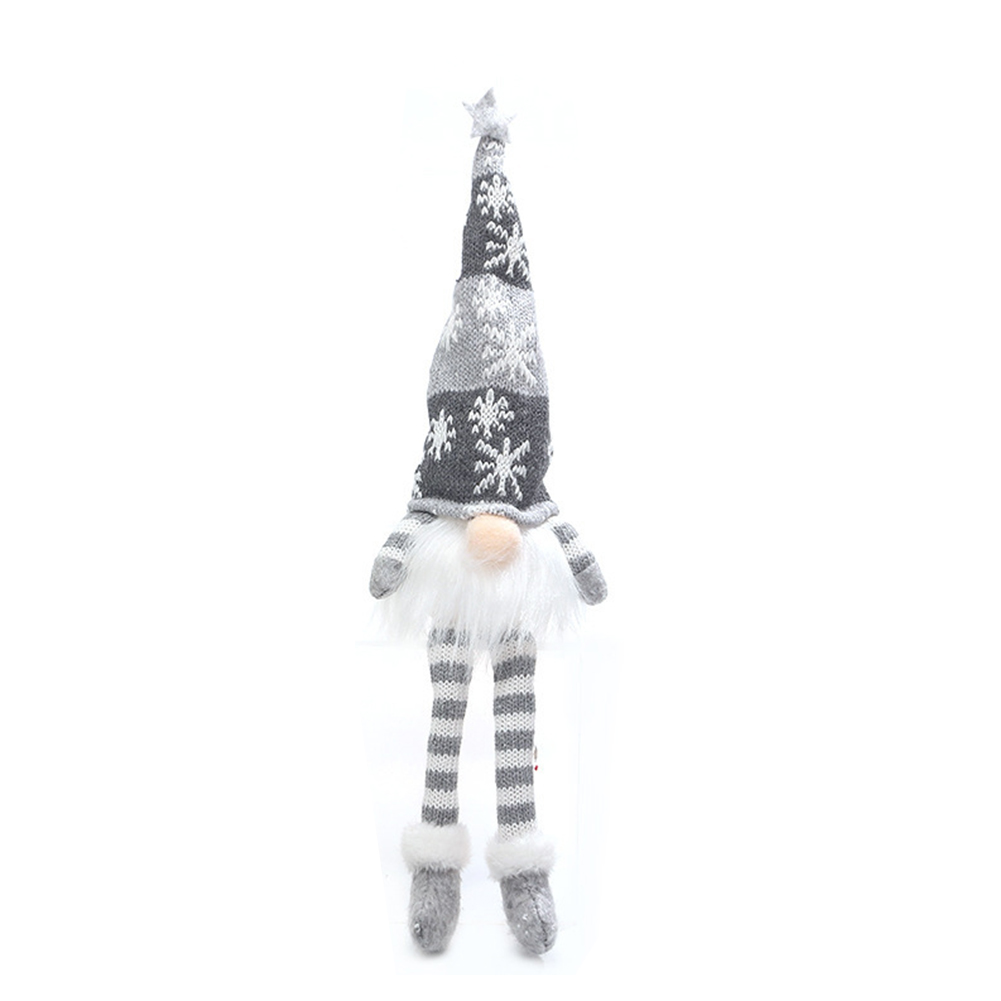 Leuchtende, gesichtslose weihnachtswichtel-puppe mit licht, baumanhänger, zwergen-weihnachtsdekoration, schmuckstück: C