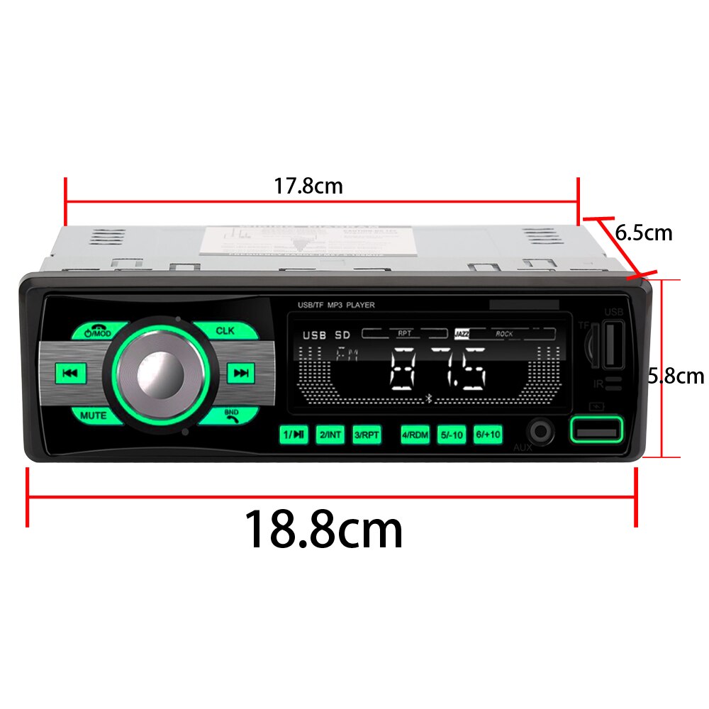 Auto Digitale MP3 Speler Met Bluetooth Usb En Afstandsbediening Aux Voor Auto