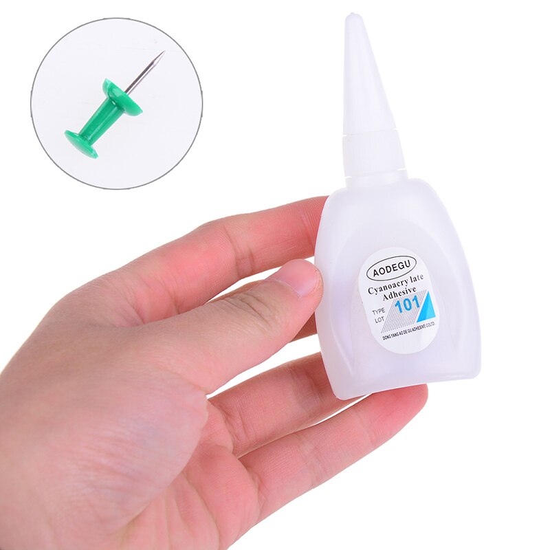 30g Super colle Cyanoacrylate adhésif instantané forte adhérence réparation rapide 101 séchage instantané