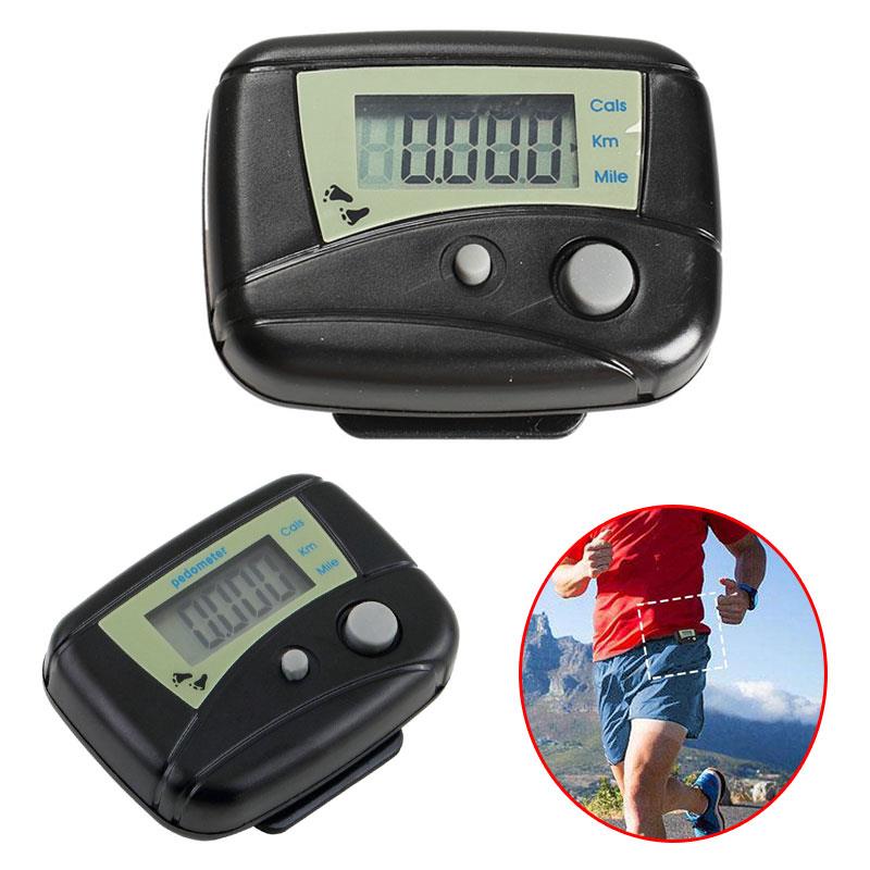 Practical Calorie Counter Step Pedometer Black Meter Accessories Watches Run Convenient Outdoor Walking Distance LCD Sport