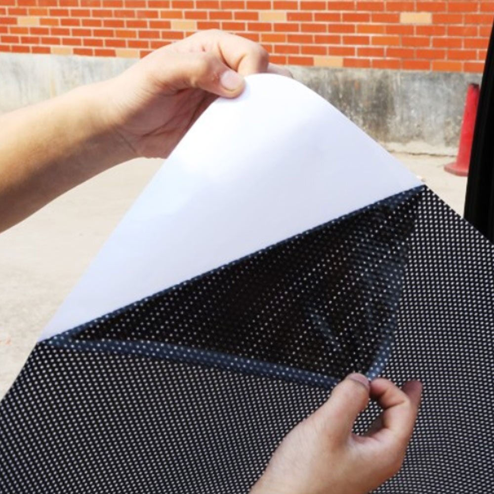 Car Cover Zonnescherm Eco-vriendelijke PVC Auto Voorruit Zonnescherm Zwart Universele Auto Accessoires Elektrostatische Stickers 2 stuks