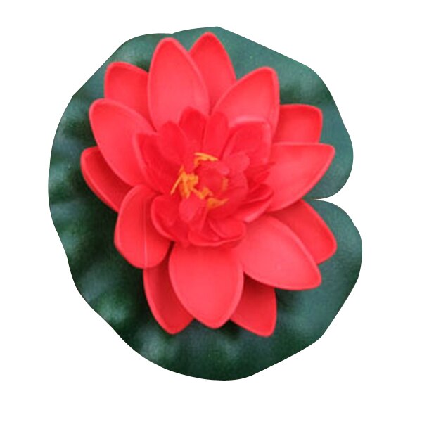 Wedding Decoration Artificial Flowers Floating Lotus Ornament for Aquarium Fish Tank Pond Water Lotus Home Swim Pool Decor: A8
