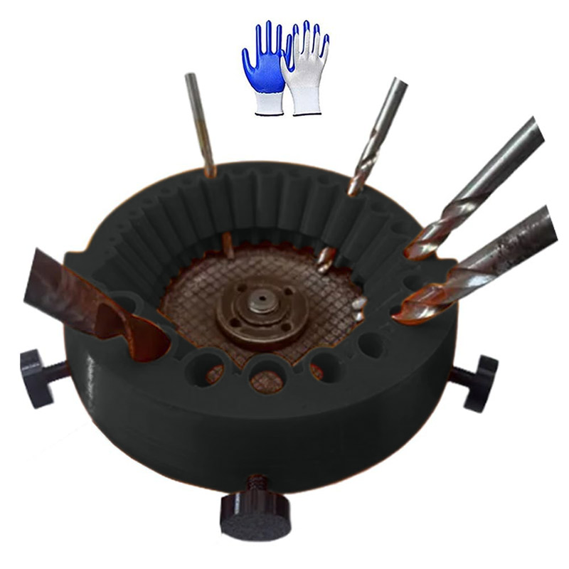 Upgrade 118 Degree Angle Grinder Drill Bit Sharpener Power Drill Bit Grinding Tool for 2 to 13mm Drill Bits Powered Tool Parts: Silver