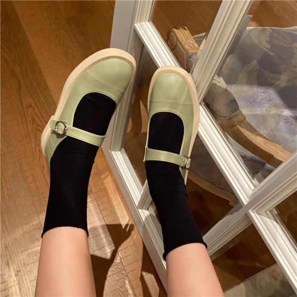 All-match runde tå sko kvinde kvinder slip-on træsko platform modis britisk stil afslappet kvindelige sneakers lejligheder kvinders: 2 / 39