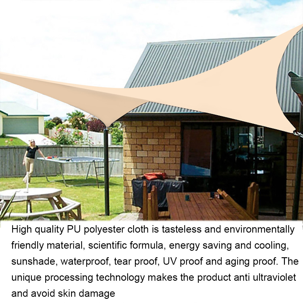Waterproof Awning Polyester Outdoor Garden Courtyard Patio Shelter Summer Sun Protection Rain Cover Awning UV Protection