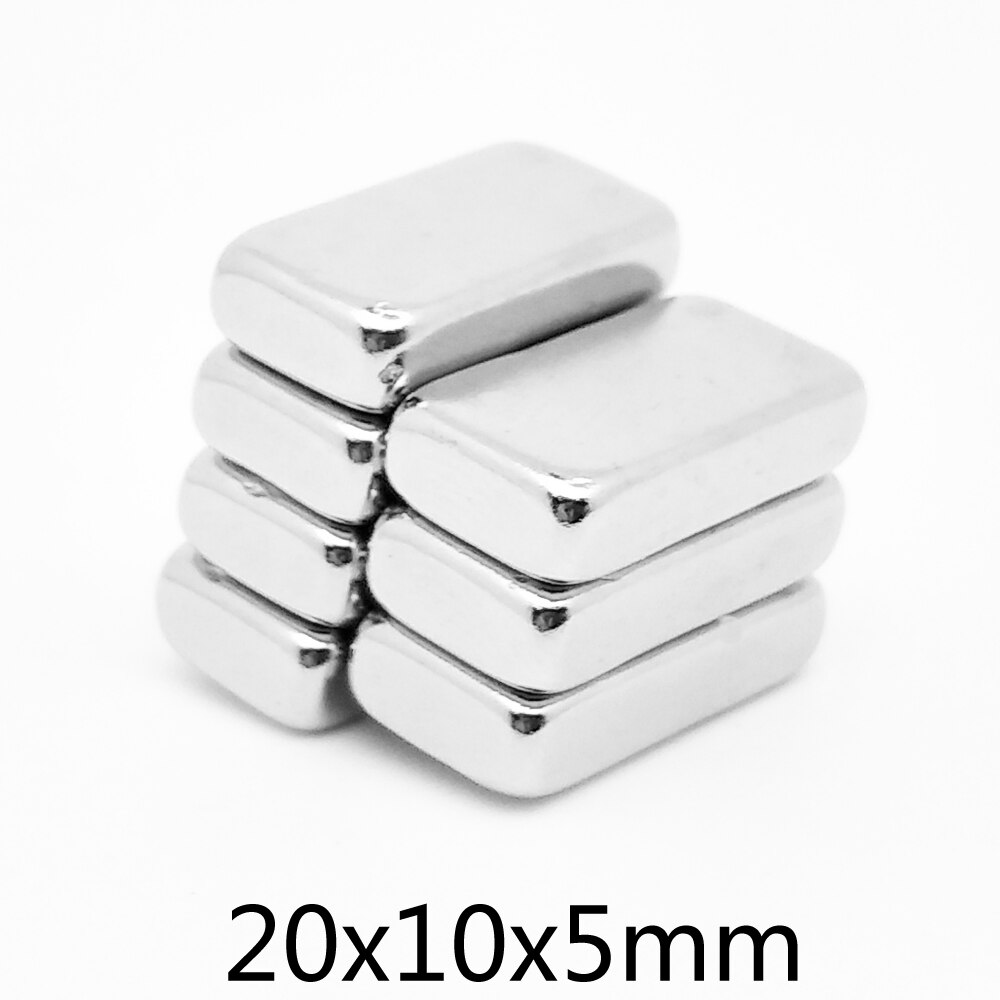 2/5/10/20/30/50PCS 20x10x5 Quadrate Powerful Strong Magnetic Magnets 20x10x5mm Block Neodymium Magnets 20*10*5 Permanent Magnet