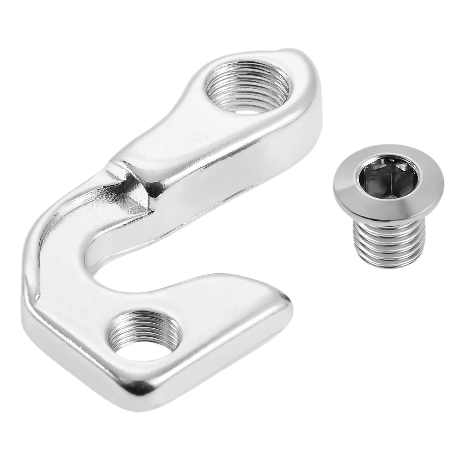 Silberner Schaltauge aus Aluminiumlegierung für Mountainbikes, Rennräder und MTBs, Ersatz-Aufhängerteil für Schaltwerk