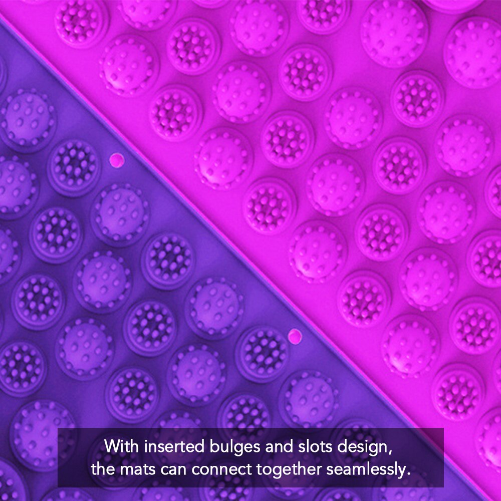 2PCS Acupressure Mats Exercise Mats Foot Massage Cushion Acupuncture Circulation Foot Massage Pad Outdoor Fitness Equipment