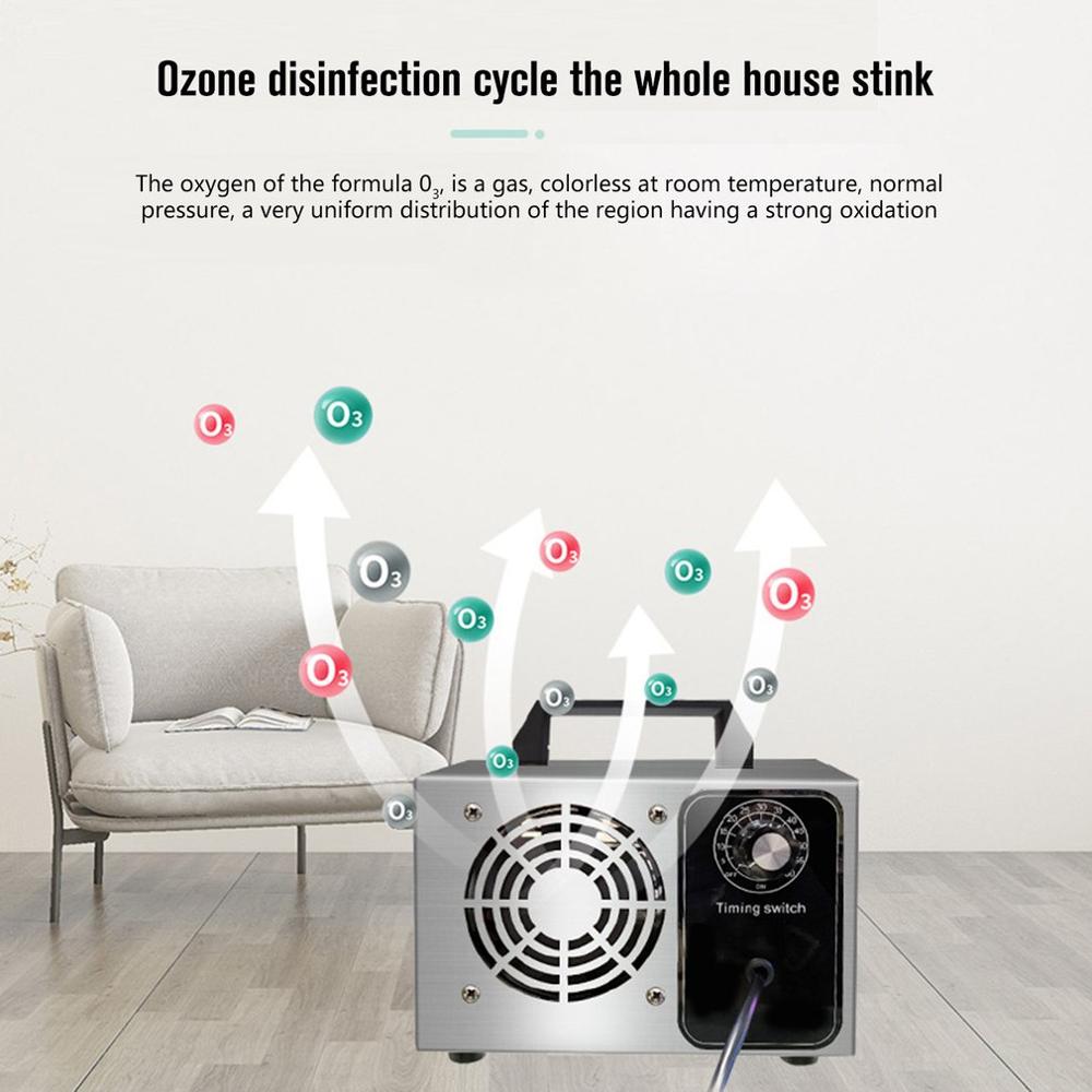 28g/h Ozone Generator Ozone Machine Stainless steel Air Purifier Air cleaner Disinfection Sterilization Cleaning Formaldehyde