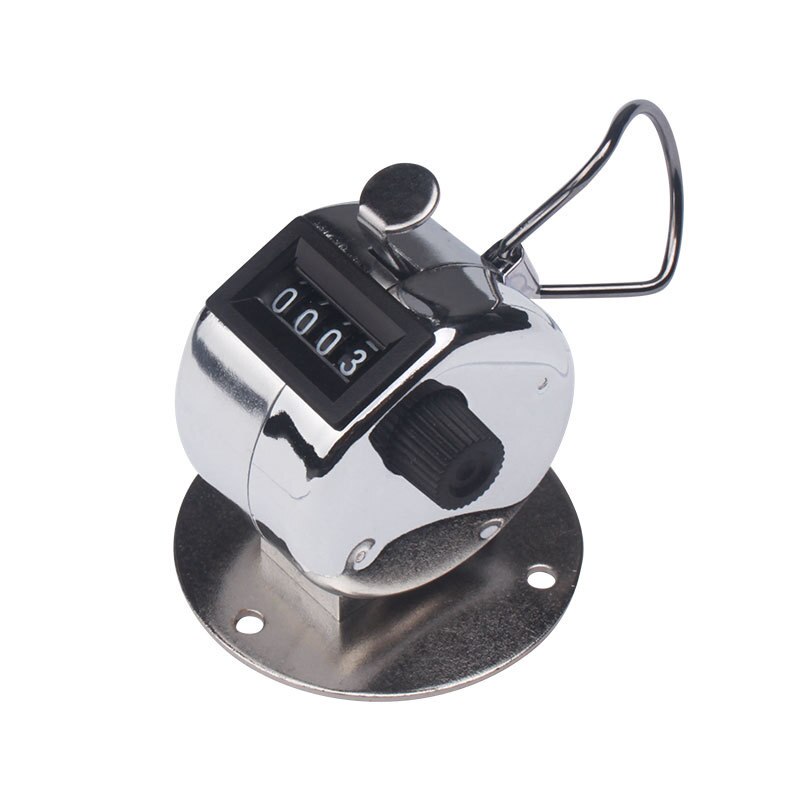 Mini Hand 0-9999 Counter 4 Digit Number Counters Manual Metal Counter Hand Held Decompression Counter