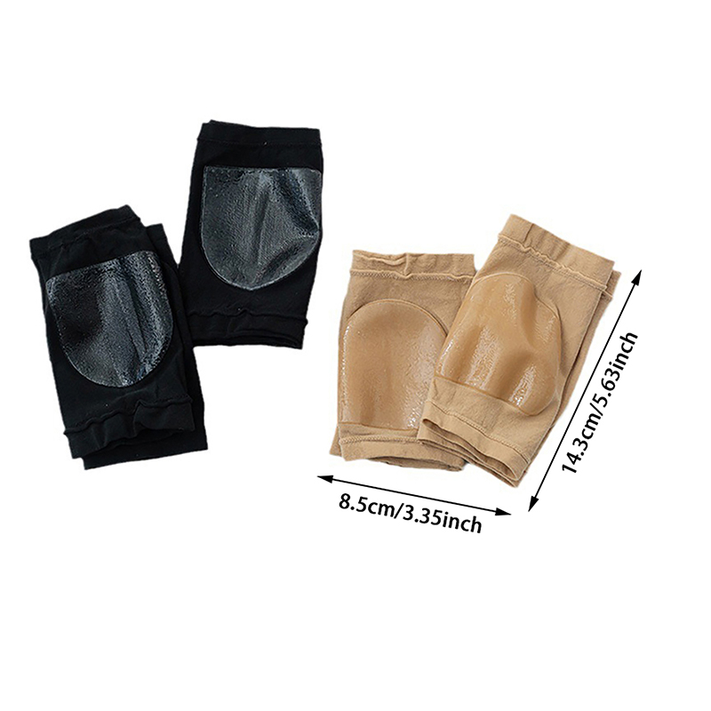 Gel Siliconen Hiel Beschermer Mouw Hiel Pads Hak Cups Plantaire Fasciitis Ondersteuning Voeten Verzorging Huidherstel Kussen Halve Meter Sokken