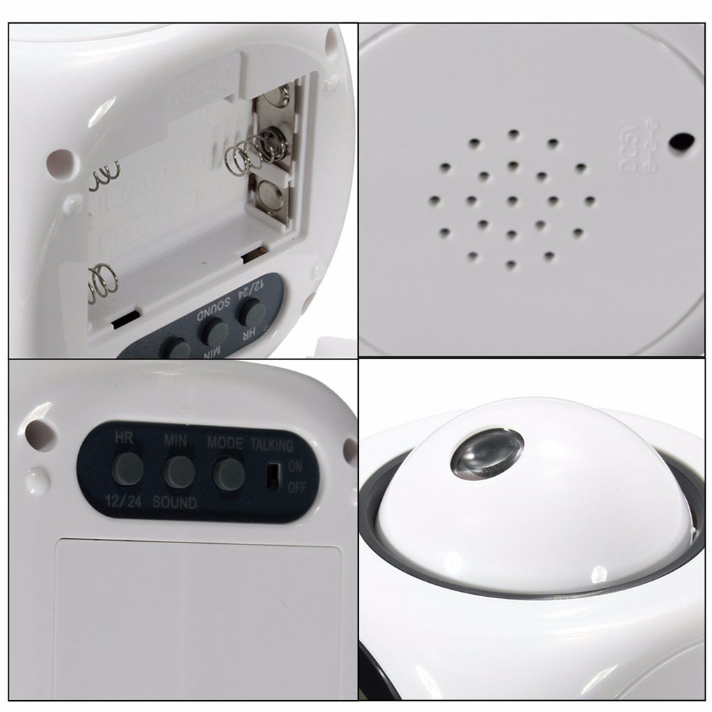 Home Projecting Alarm Clock Large Display Time Date Temperature Projector Digital Colorful Backlight Table Clock