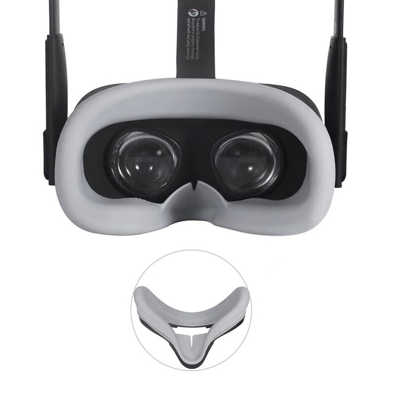 Vr Gezicht Siliconen Masker Pad Voor Oculus Quest Gezicht Kussenhoes Zweet Proof Licht Proof Gezicht Cover