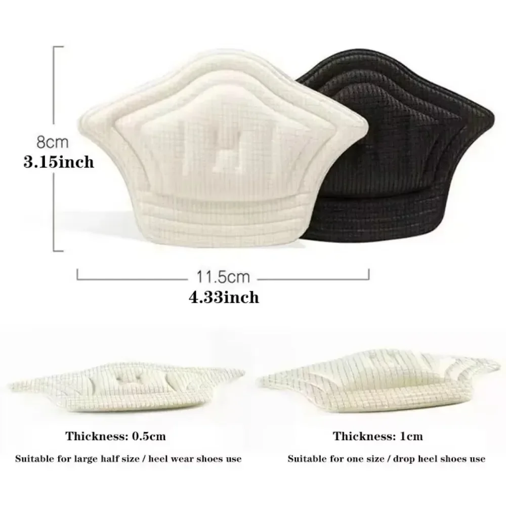 1 paar schoenpads anti-slijtage hielinlegzolen patch unisex kussentjes voetverzorging beschermer zelfklevende achterkant sticker inzetstuk