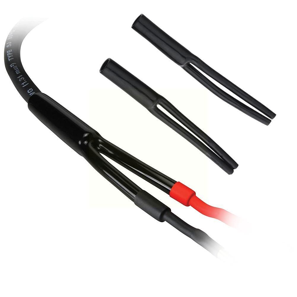 4pcs Soft Rubber Splitter Y Tube One Point Two Split 3.5 Tube Tube Sleeve Line Rubber Bifurcated Line Pants Y Audio Cable S B8o0