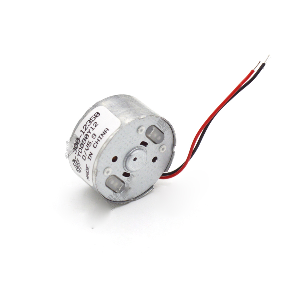 Micro Mini 24Mm Ronde Motor 300-12350 Solar Dc Motor Dc 1.5V-12V 9V voor Zonnepaneel Elektrische Hobby Speelgoed Model Accessoires