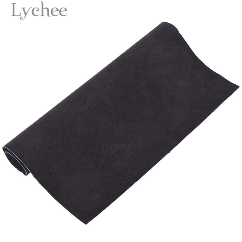 Lychee life 21 x 29cm a4 imiteret ruskind pu-stof flerfarvet vandtæt syntetisk læder gør-det-selv-materiale til håndtaske bælter tøj