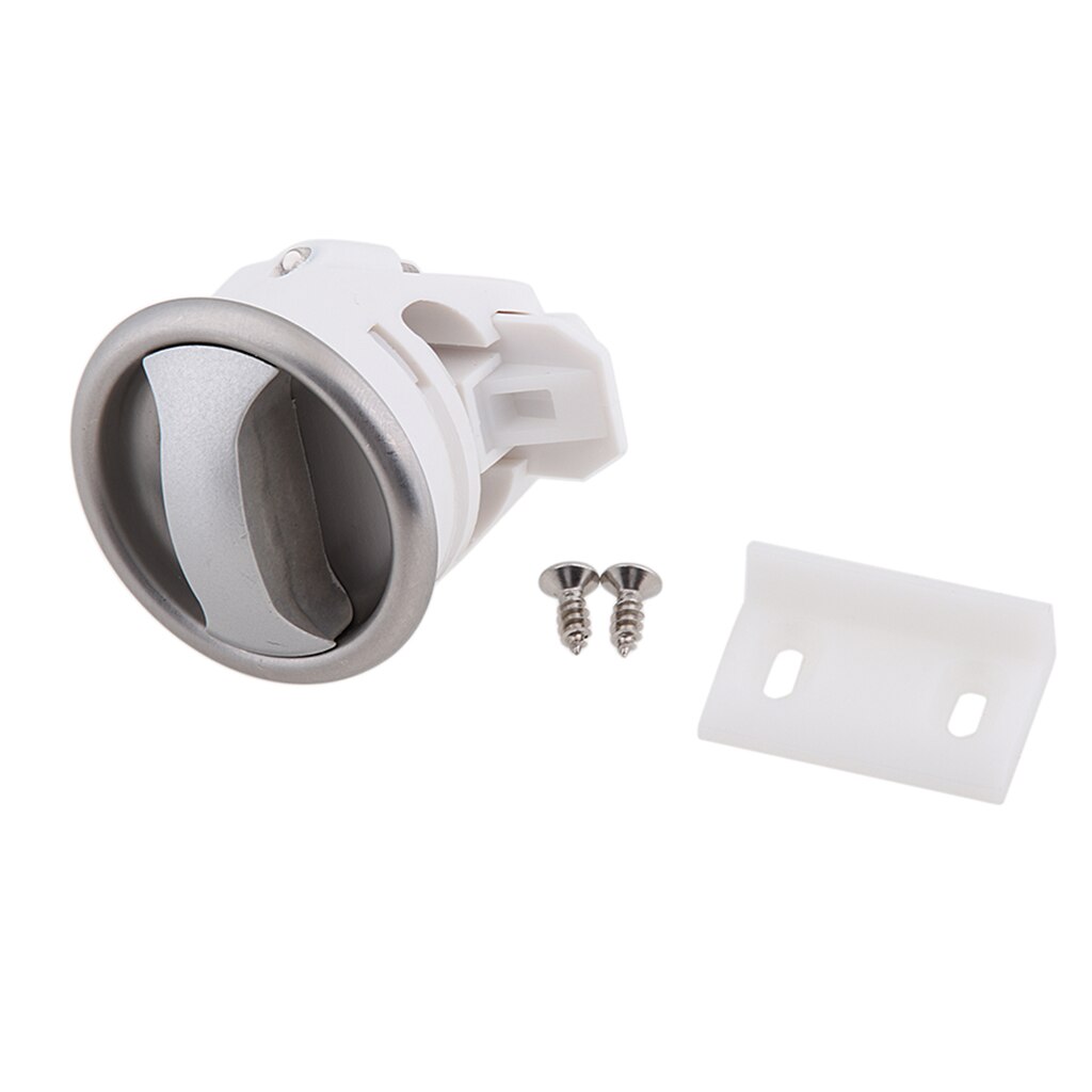 Chrome Twist Button Latch Lock Cupboard Door Knob for RV Camper Marine Boat