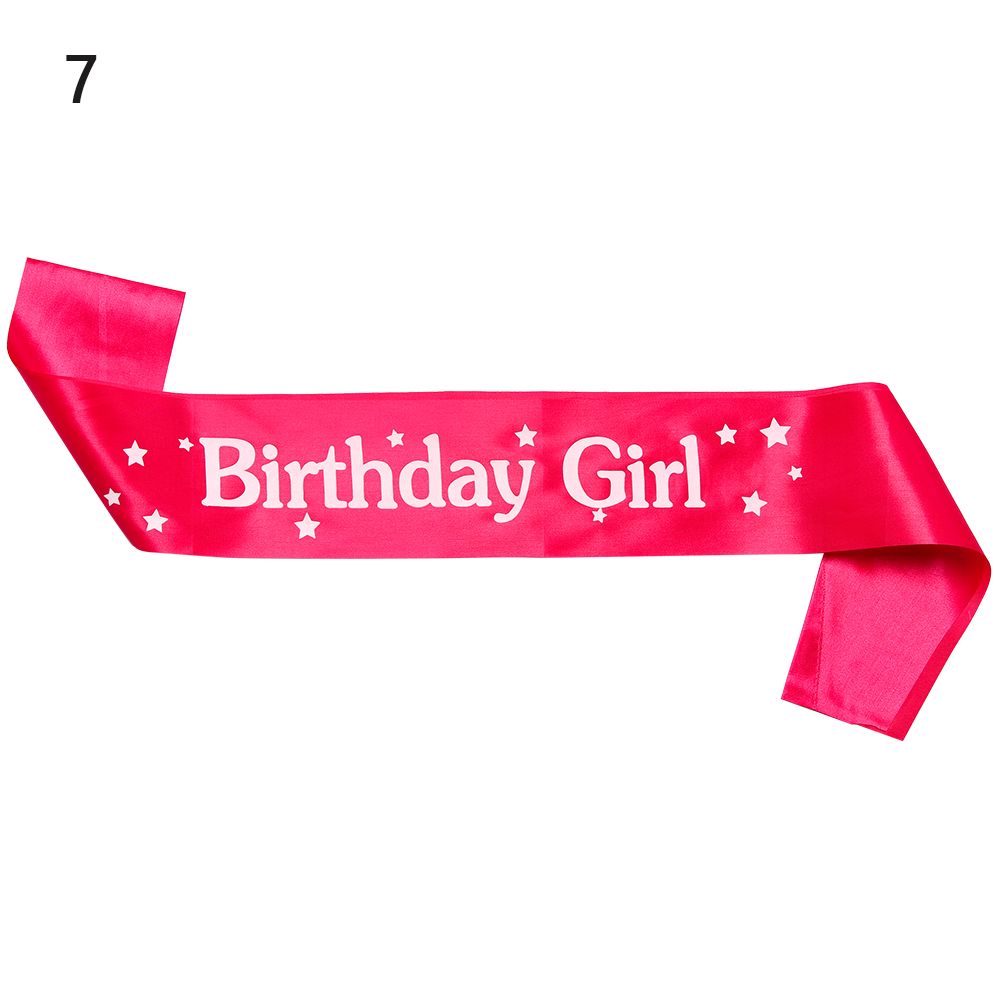 Birthday Girl Ribbons Shoulder Girdle Birthday Girl Glitter Satin Sash Mermaid Party Supplies Decoration Accessories: Dark Khaki