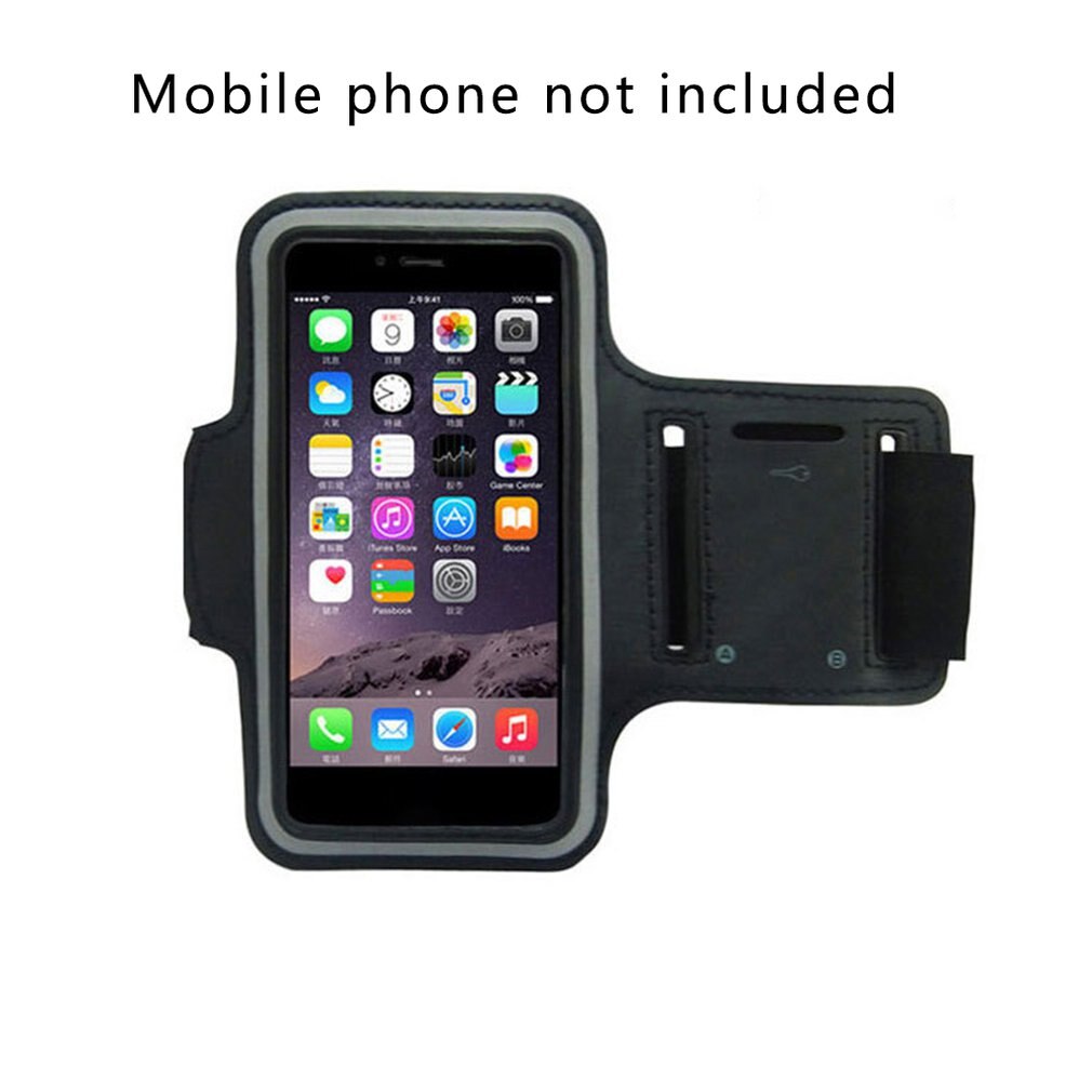 Correndo saco de braço do telefone móvel mergulho pano mistura protetora resistente durável à prova de choque anti-colisão para iphone samsung: Prata