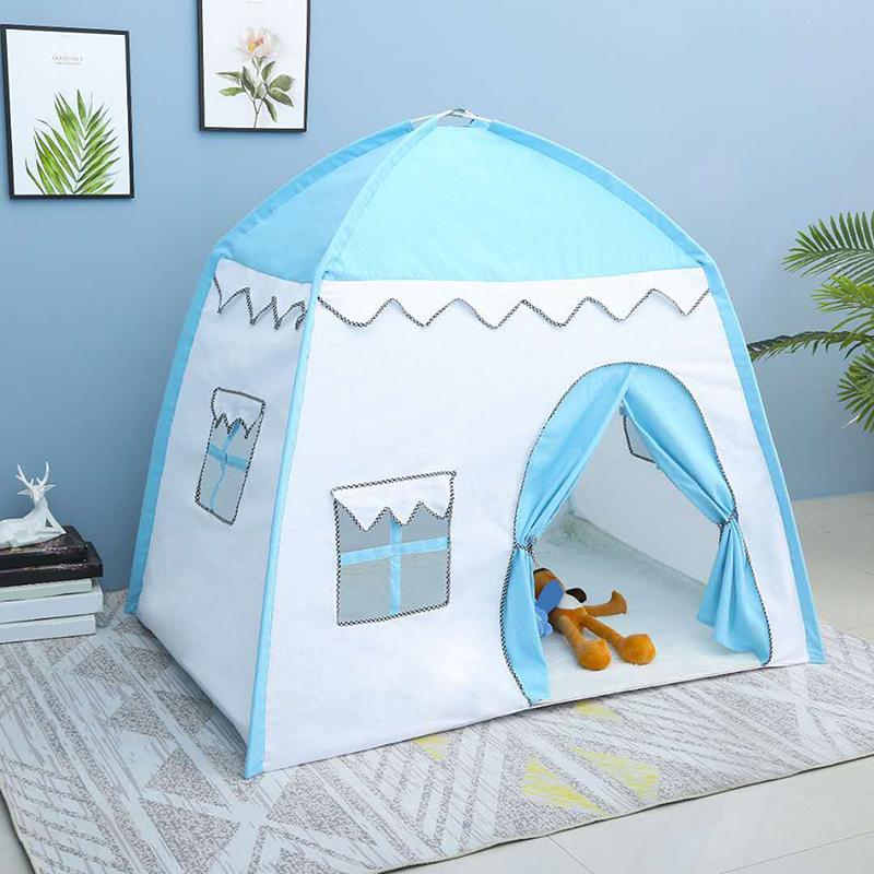130*100*130cm Kids Indoor Outdoor Castle Princess Tent Bed Little Castle Princess Oversized House Folding Game Birthday