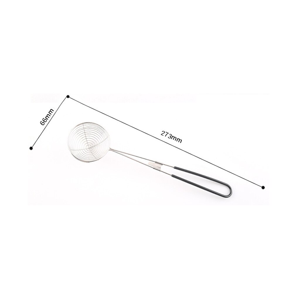 Stainless Steel Skimmer Long Handle Kitchen Cooking And Frying Spider Skimmer Fried Noodle Strainer Tool Kitchen Utensil: 2