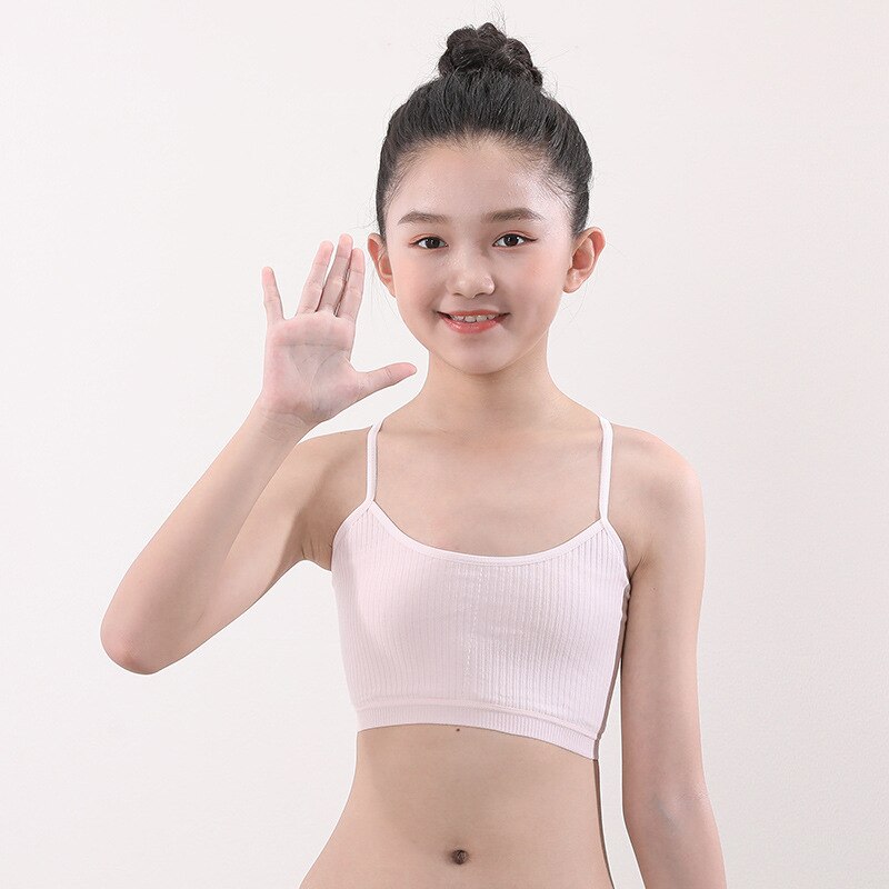 3pcs/lot Girls Training Bras Young Girl Bra Cotton Teenage Underwear for Kids Summer Teens Puberty Clothing Underwear for Girls