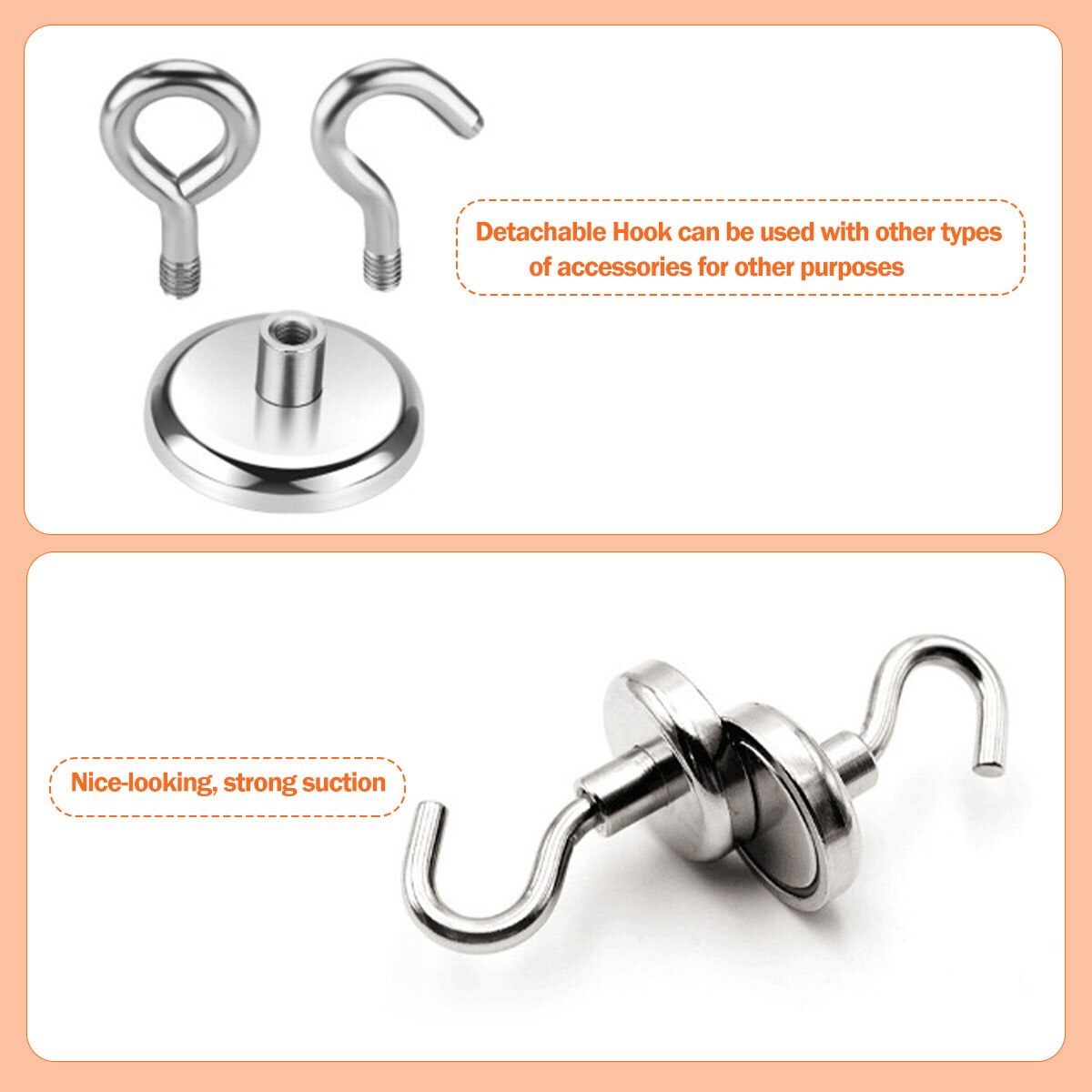 20 Stuks Sterke Magnetische Haken Zware Muur Haken Hanger Sleutel Jas Cup Opknoping Hanger Voor Thuis Keuken Opslag Organisatie