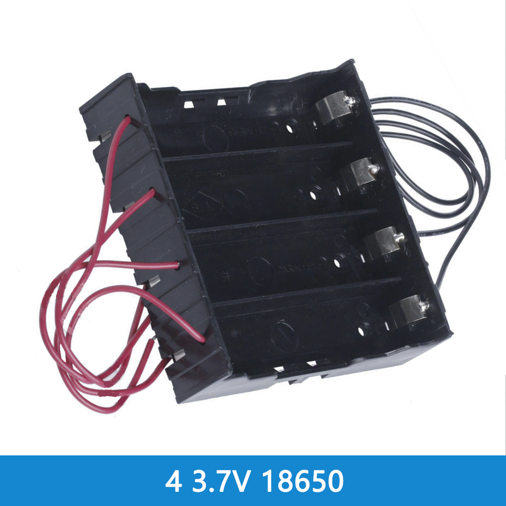 Batterijhouder - 1-6 Slots AA/18650 - met Draad - voor Arduino DIY Kit: Roze