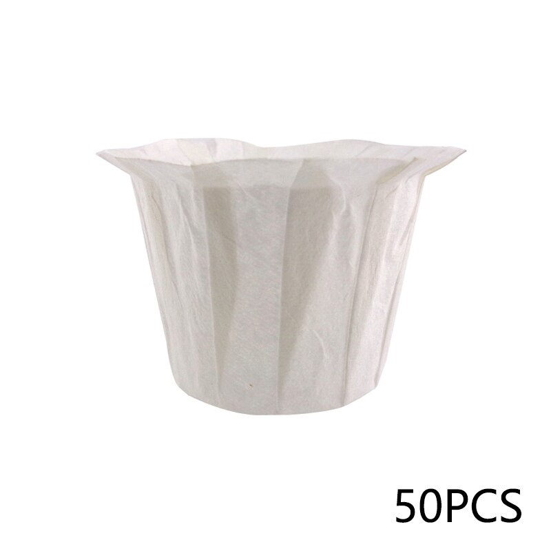 50pcs Home Kitchen Coffee Filters Disposable Paper Filters Cups Single Serving Paper Filters Cups Replacement Coffee Filters: Default Title