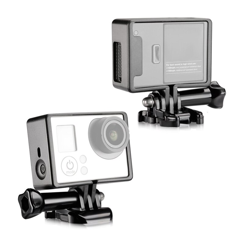 Filmadora caso para gopro hero 4/3 preto com tripé adaptador de montagem para gopro hero 6, 5, 4, 3 +, 3, 2, 1 câmeras (7 pacotes)