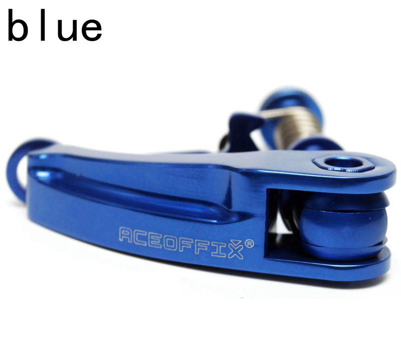 Ultraleve 38.5g braçadeira de selim da bicicleta para brompton folding seat post liberação rápida braçadeira titânio eixo parte acessório: blue