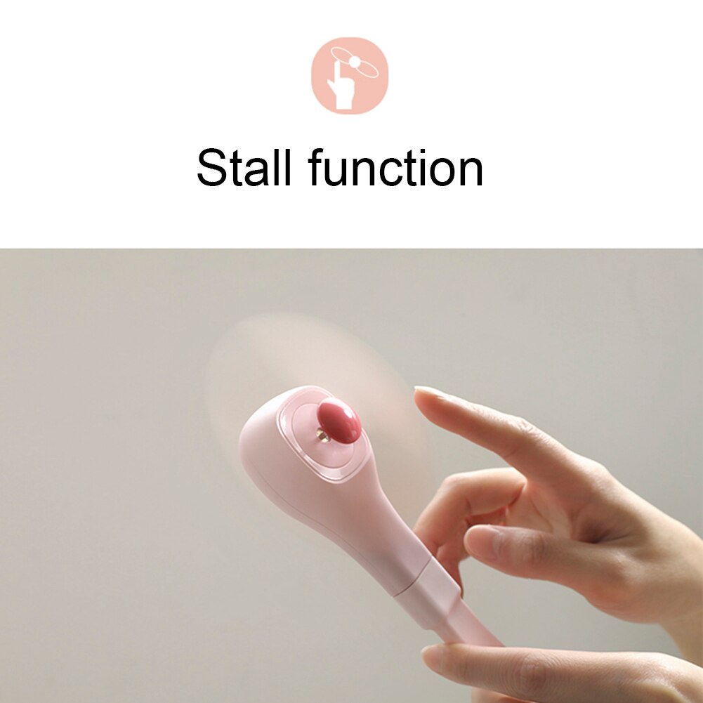 Mini Ventilatore Tenuto In Mano Pieghevole Ventilatore Da Tavolo con 360 ° Girevole Flessibile Del Basamento Tranquilla Ricaricabile per BARBECUE Palestra Ufficio Camera