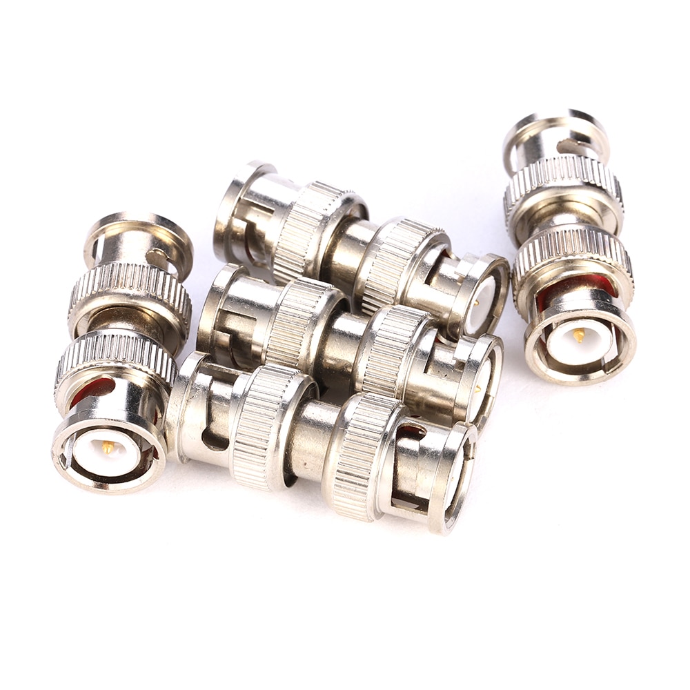 Lot De 10 Adaptateurs Coaxiaux Mâles BNC Tihebeyan - Connecteurs Haut De Gamme Pour Caméras CCTV RG59