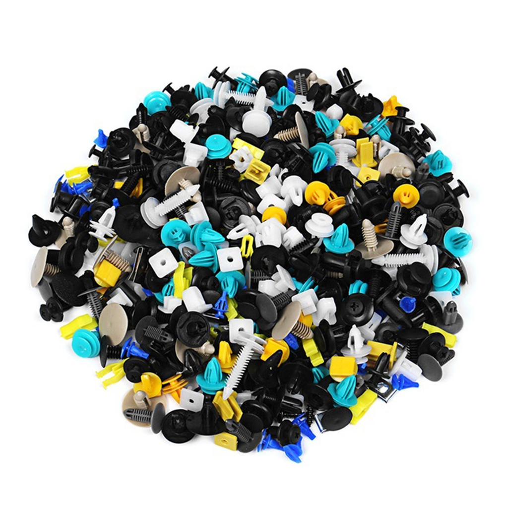 500 st/set bil plastnit bil stänkskärm stötfångare interiör trim tryckstift clips kit biltillbehör