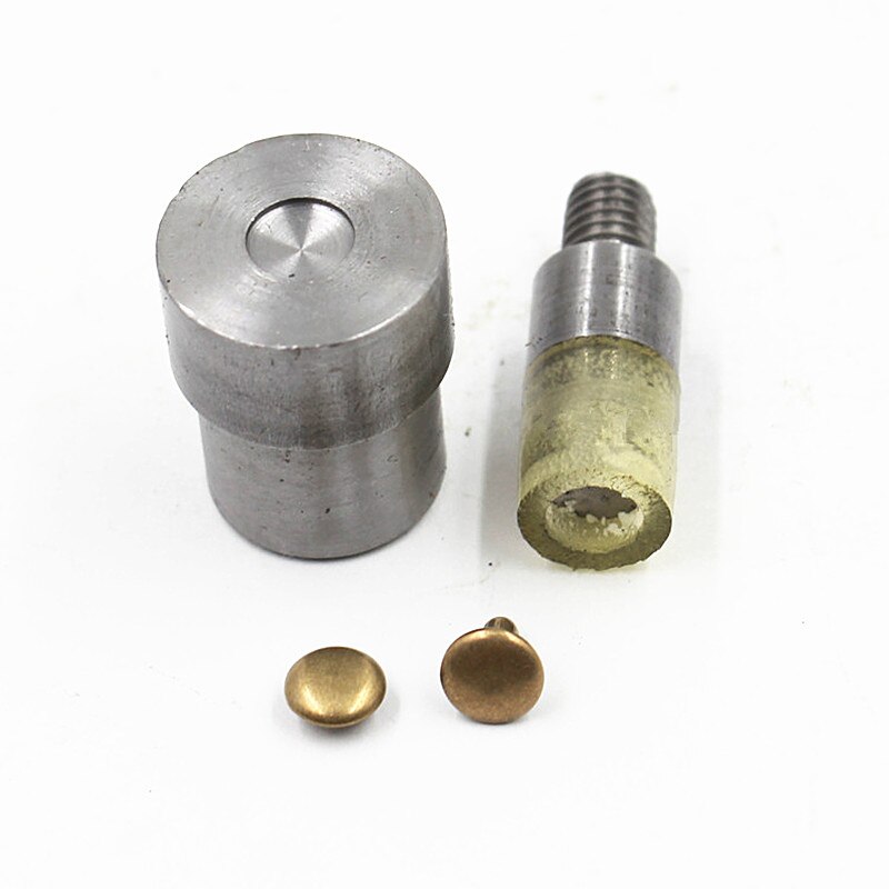 1pc Metal Snap Knoppen Klinknagels Jeans Knoppen Oogjes Sterven Persmachine voor Installeren Knoppen Ponsen Persmachine Mold + 1pc Handschoen: 8x8mm rivets mold