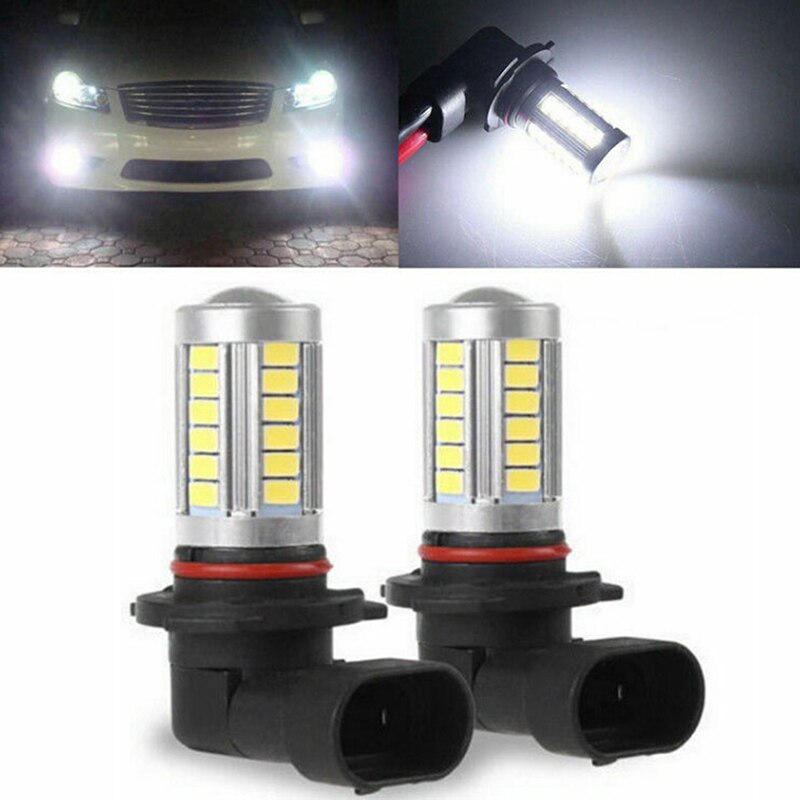 Bombillas LED H8 H11 HB4 9006 HB3 9005 H16 JP H9, luces antiniebla, lámpara trasera de conducción 5730 33SMD, luz de aparcamiento de coche 12V