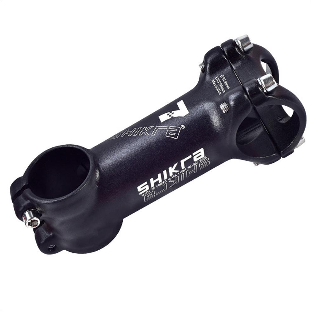 Bike Stem MTB 31.8*45/55/65/70/80/90/100/110mm Short Stem Bicycle part Bike Stem Ultralight Stem: 80MM 7 black white