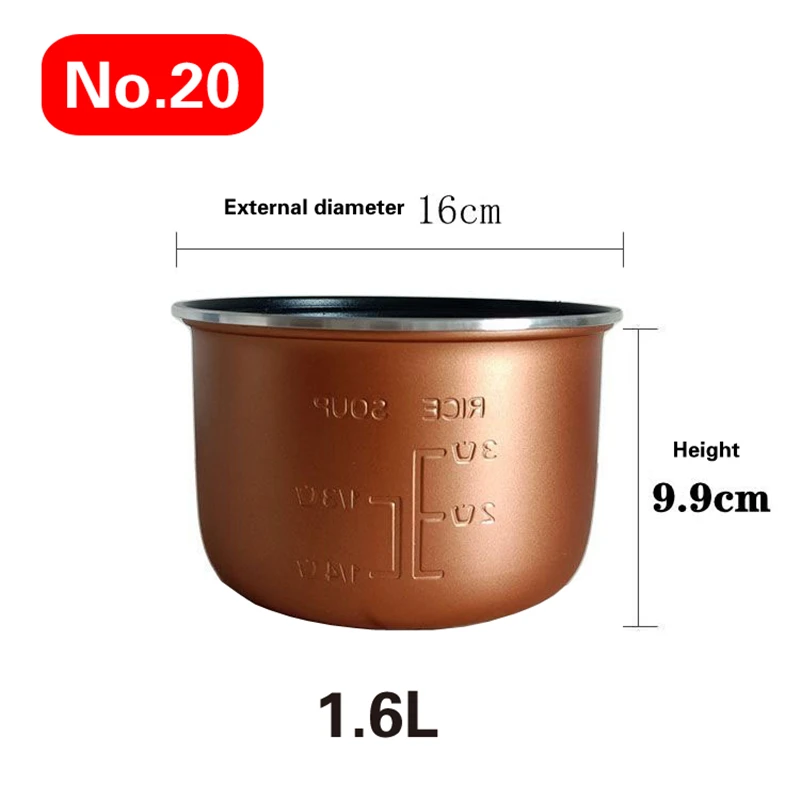 Mini olla arrocera eléctrica para el coche, revestimiento para cocinar arroz, accesorios universales, 1,2 L-4L